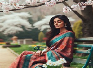 नई पोशाक पहने है