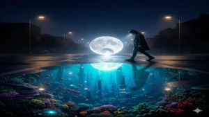 sadak pe daudte maahtab dekh leta hoon