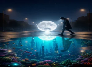 sadak pe daudte maahtab dekh leta hoon