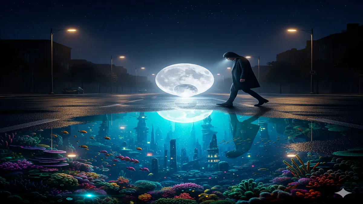 sadak pe daudte maahtab dekh leta hoon