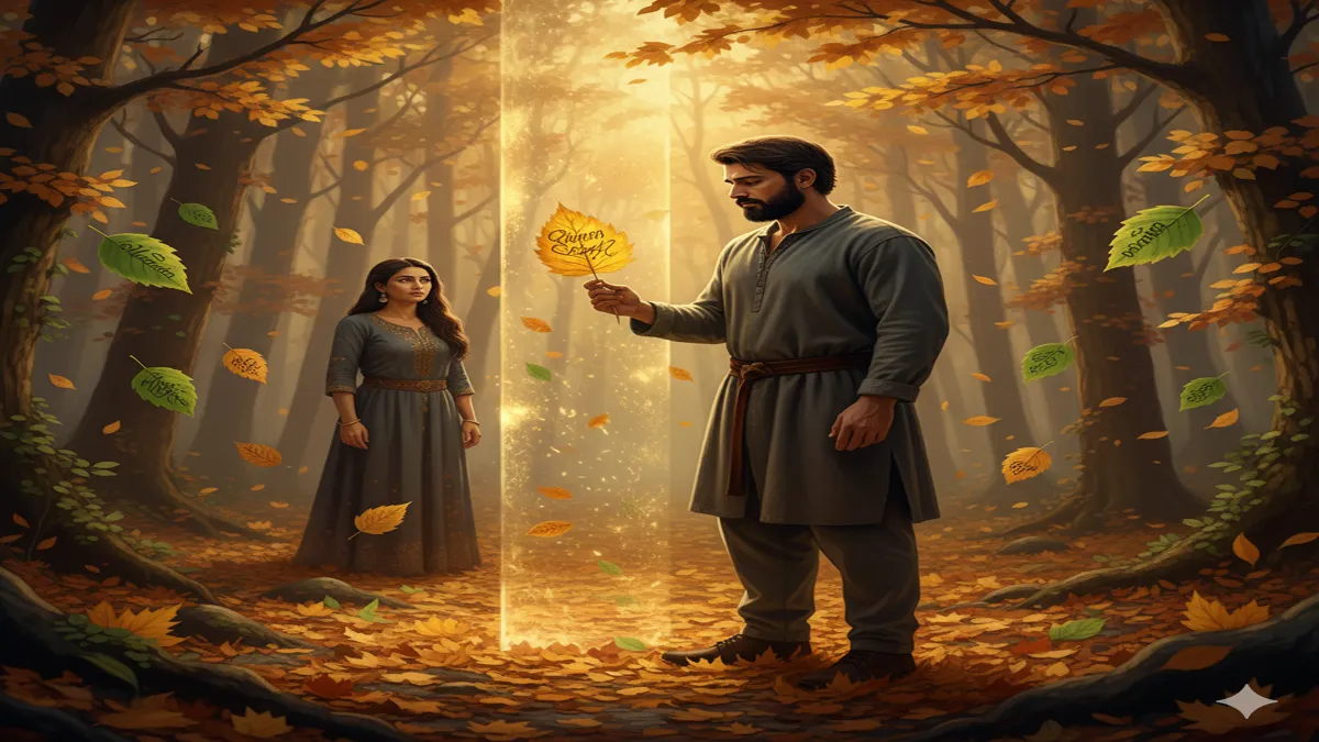 zard patton pe mera naam likha hai us ne