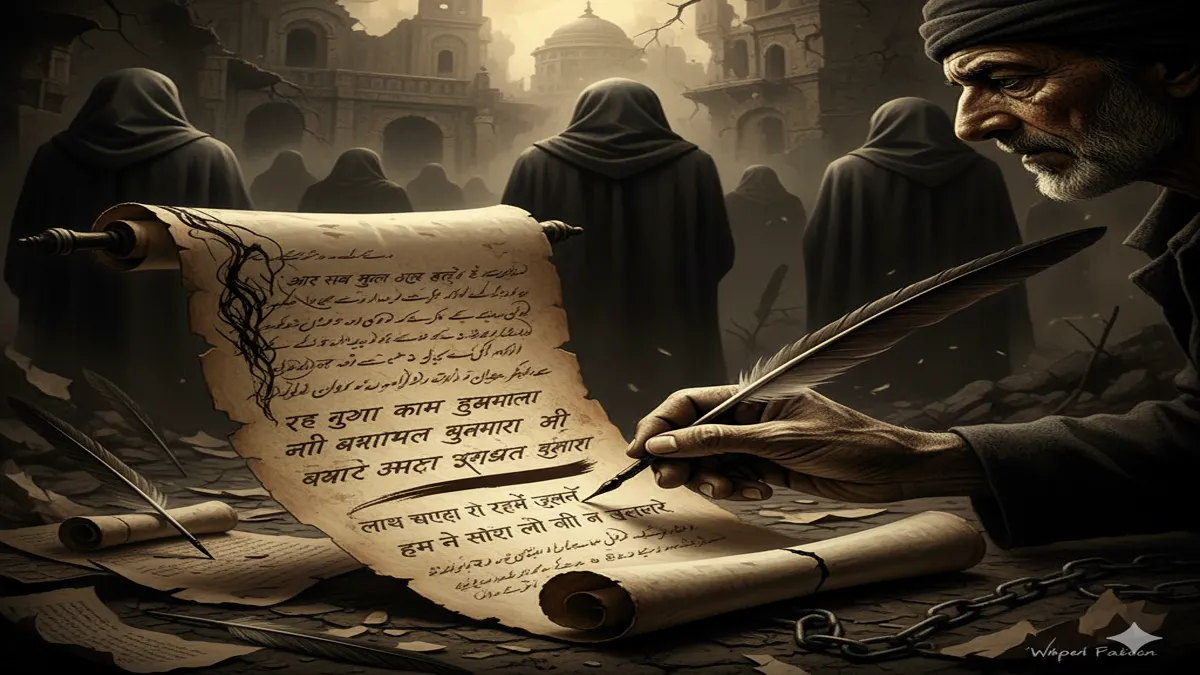 aur sab bhool gaye harf e sadakat likhna