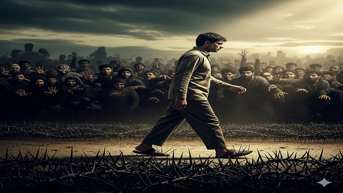 hujum dekh ke rasta nahi badalte hum