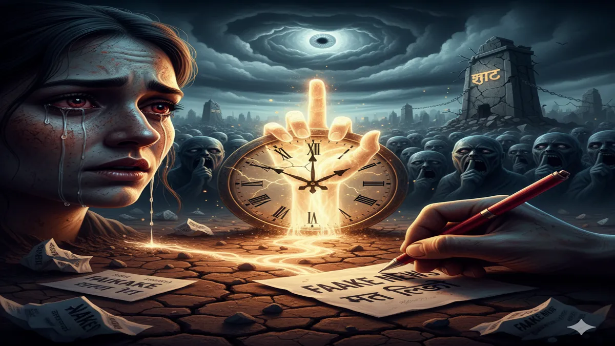 jhuthi khabren gadhne wale jhuthe sher sunane wale