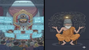 aankh par patti rahe aur aql par taala rahe