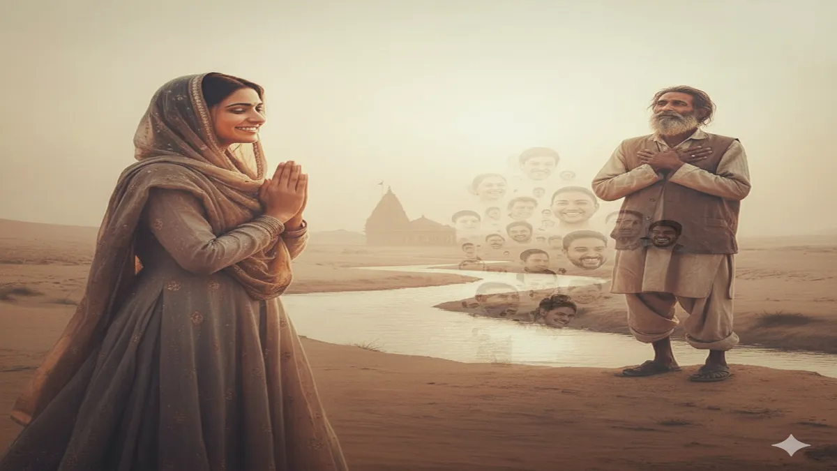 us ne jab hans ke namaskar kiya