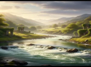 bahaar kee dhoop me nazaare hai us kinare