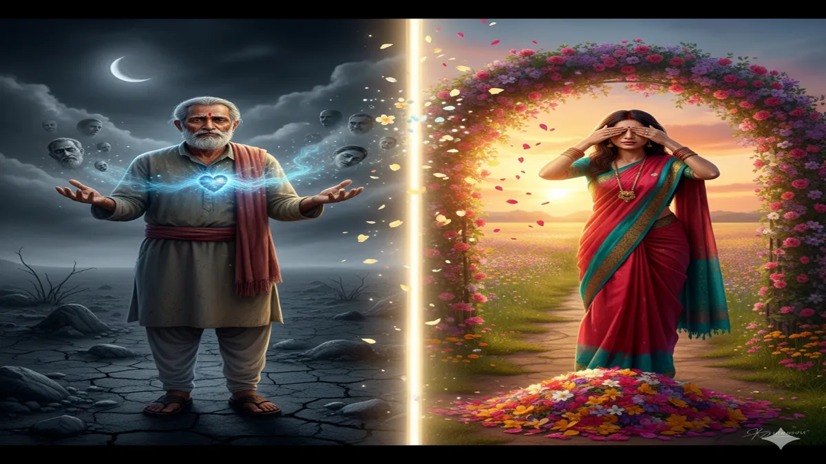 bichhadte daamnon me phool kee kuch pattiyan rakh do