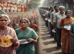 har chauk pe bhashan hai har manch pe qasam ka shor