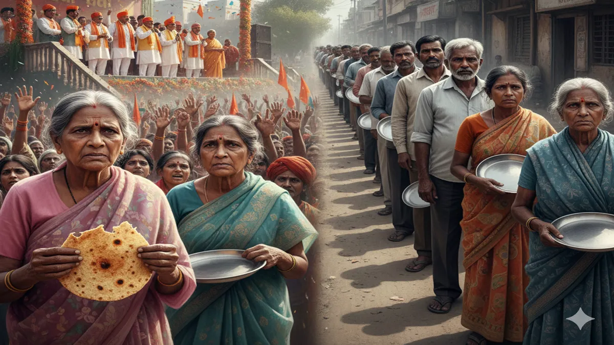 har chauk pe bhashan hai har manch pe qasam ka shor